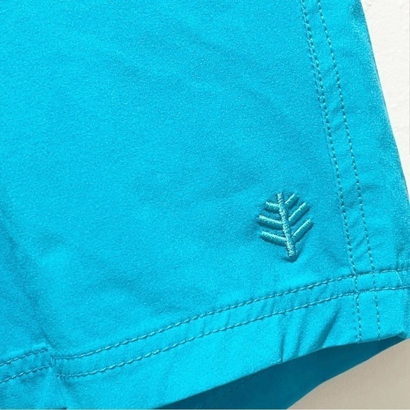 COOLIBAR Mens UPF 50+ Turquoise Performance Amphibian Shorts Back Zip Pockets XL - Picture 3 of 7